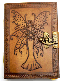 Fairy with Spotted Wings Leather Embossed Journal